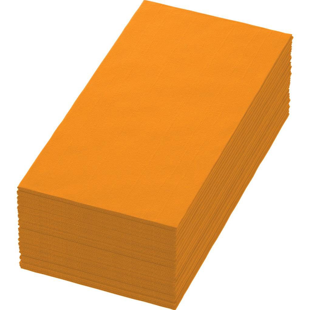 Zelltuchservietten Duni 3 lg 1/8 Falz sun orange, 40x40cm
