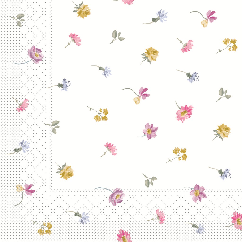 Tissue Serviette Meggi 33 x 33 cm 1/4 Falz 3-lg