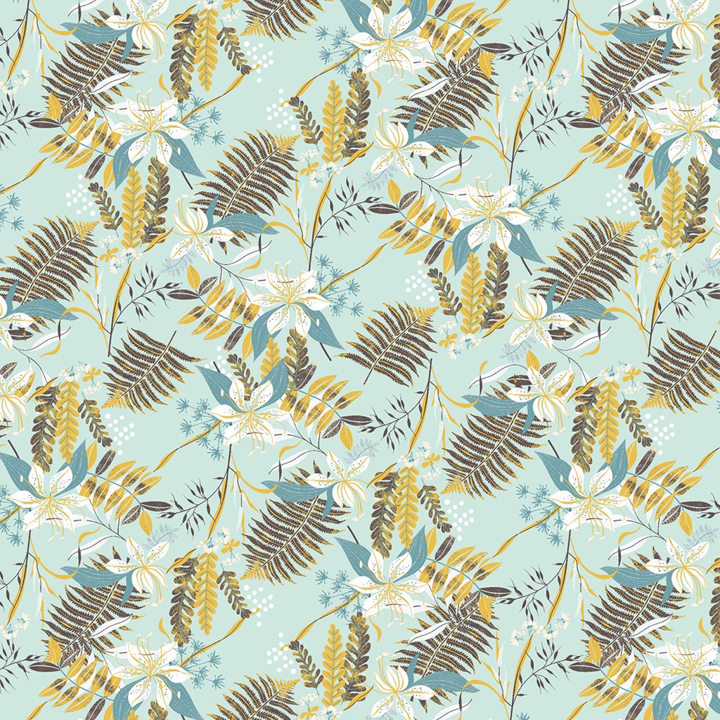 Linclass Tischdecke Hennes blaugrau 80 x 80 cm 1/8-Falz