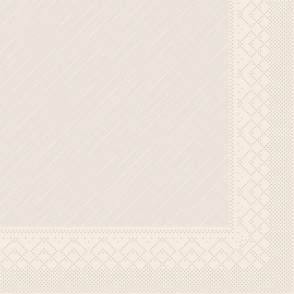Deluxe-Light Serviette Basic recycled br 40 x 40 cm 1/4 Falz