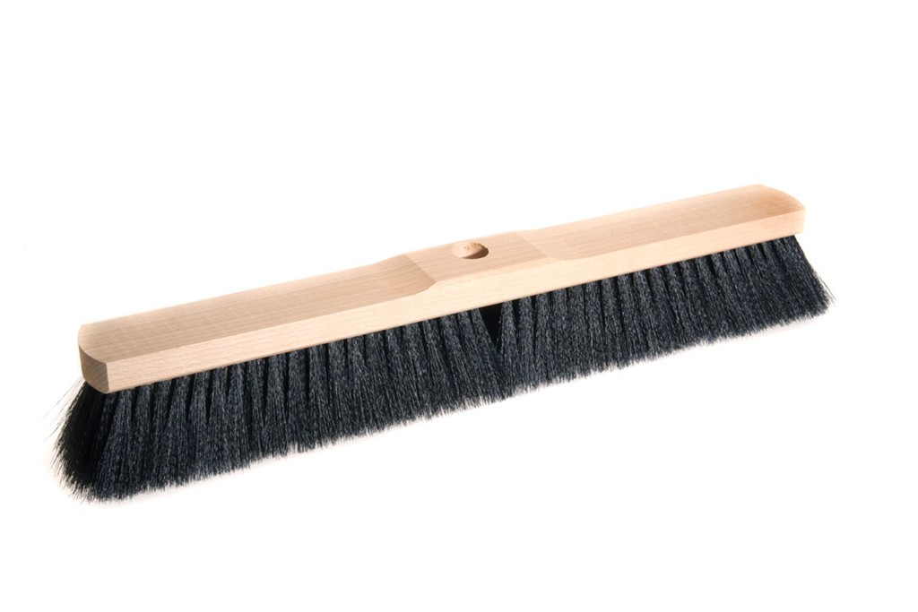Haar-Mischung-Saalbesen 50cm mit Stielloch, Sattelholz