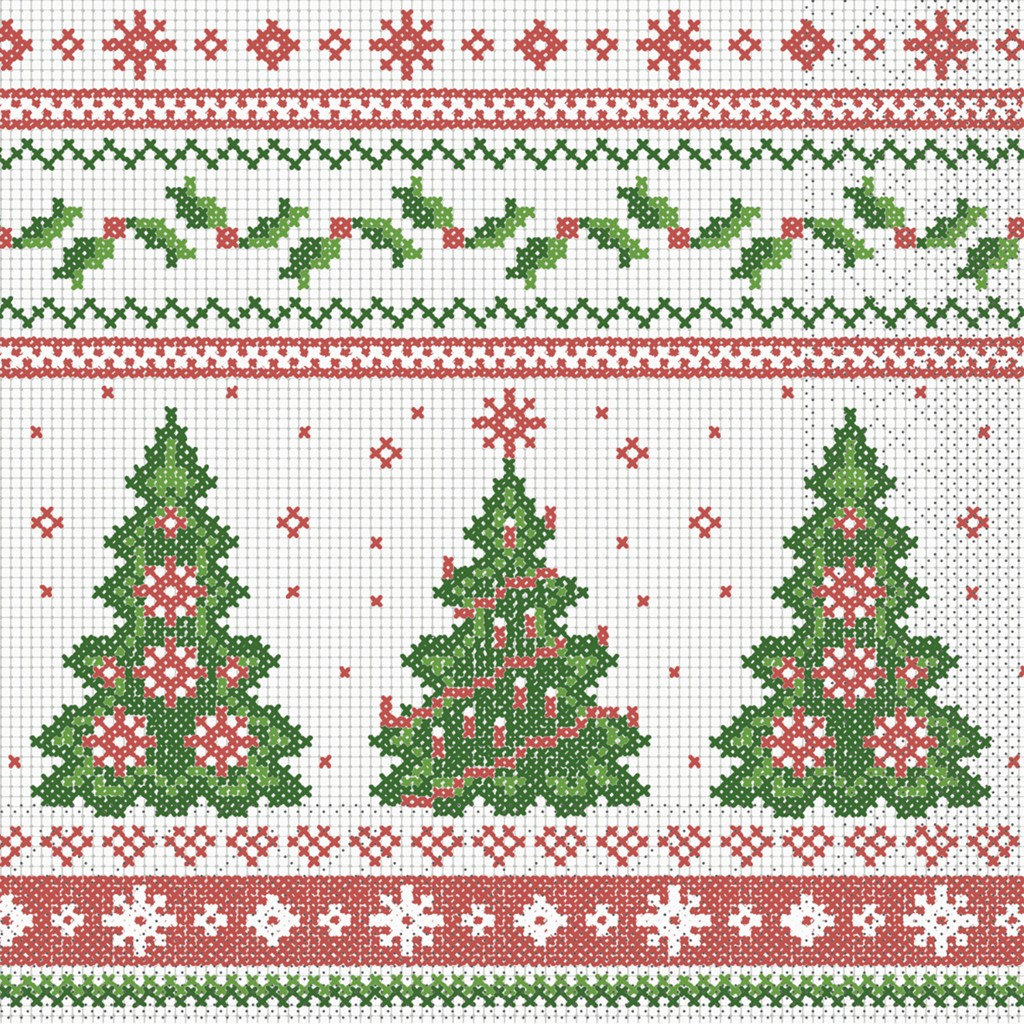 Tissue 3-lagig Serviette Gina 33 x 33 cm 1/4 Falz