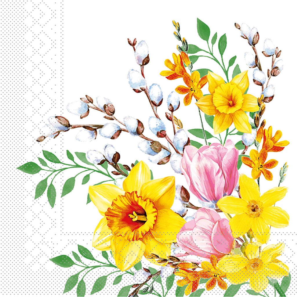 Tissue Serviette Antje 33 x 33 cm 1/4 Falz 3-lg