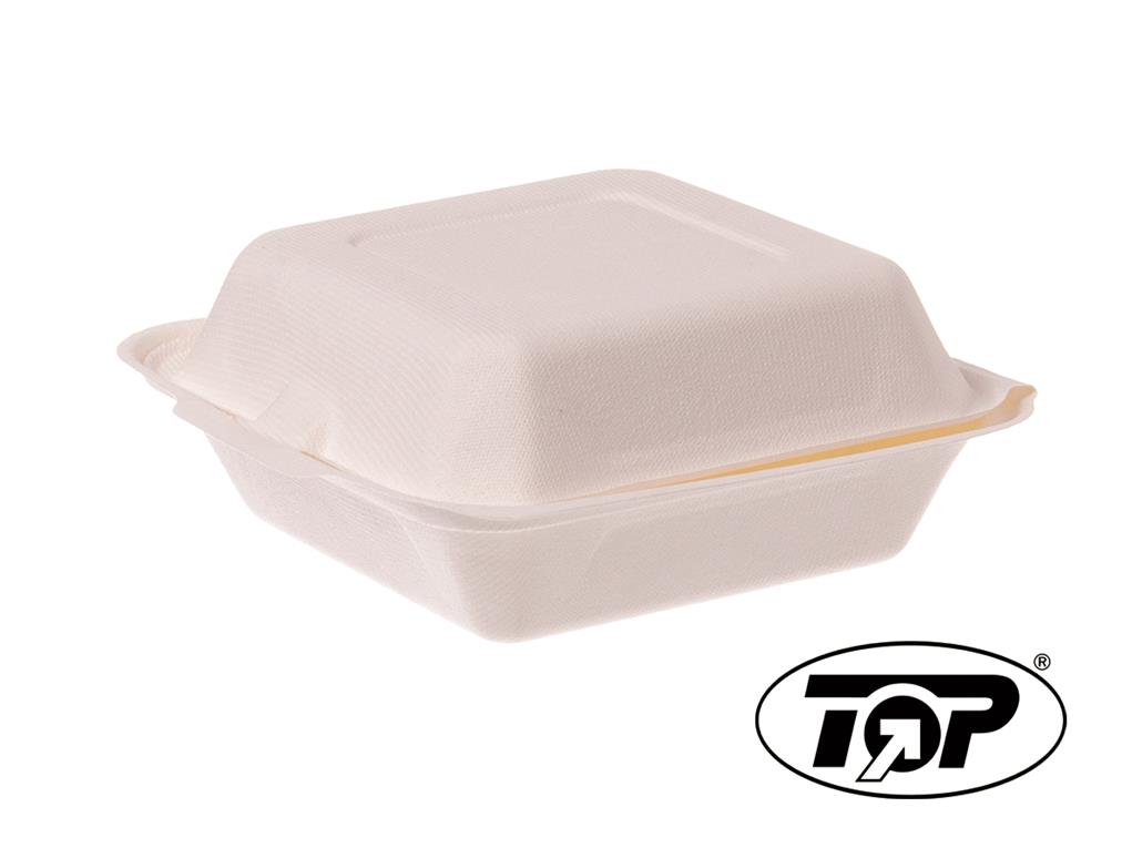 Hamburgerbox XL Bagasse, 193 x 185 x 78