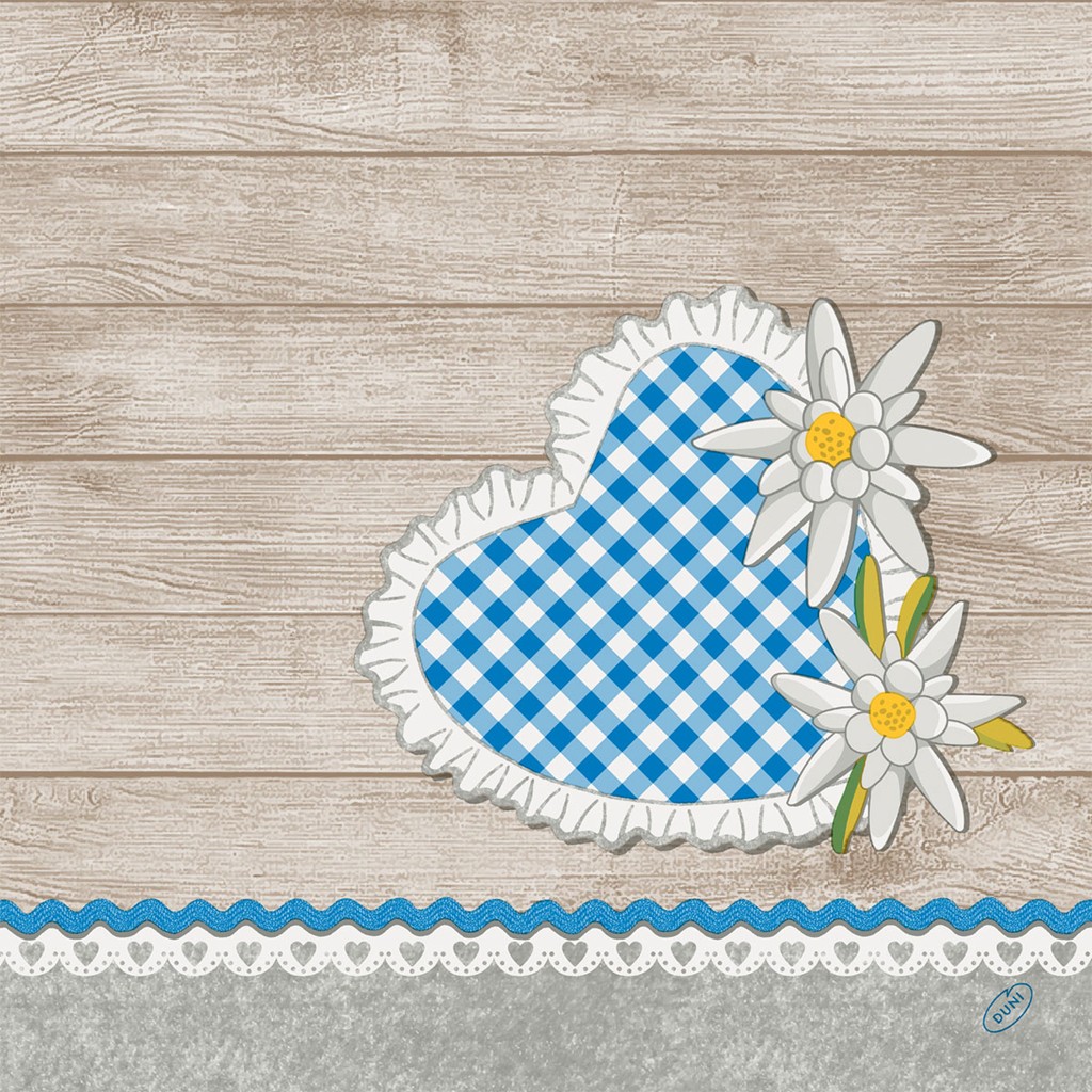 Bio-Dunisoft-Servietten 1/4 Falz Alpen Flair, 40x40cm