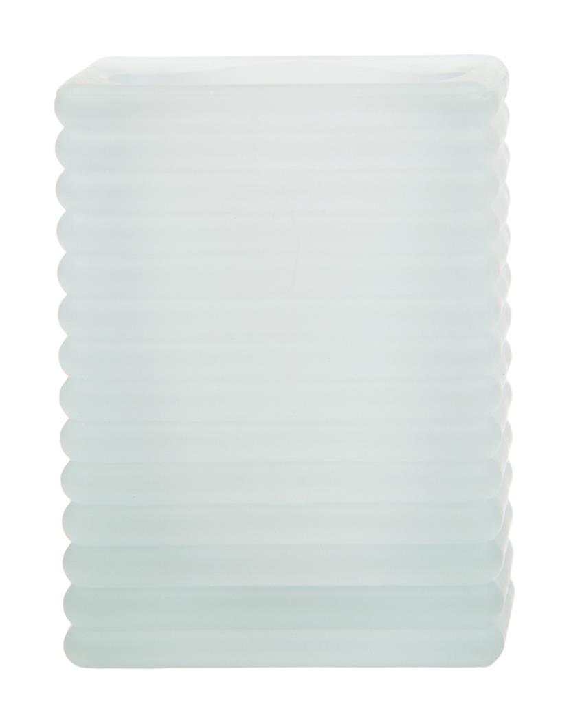 Kerzenglas Cube milchig 72x72x98 mm