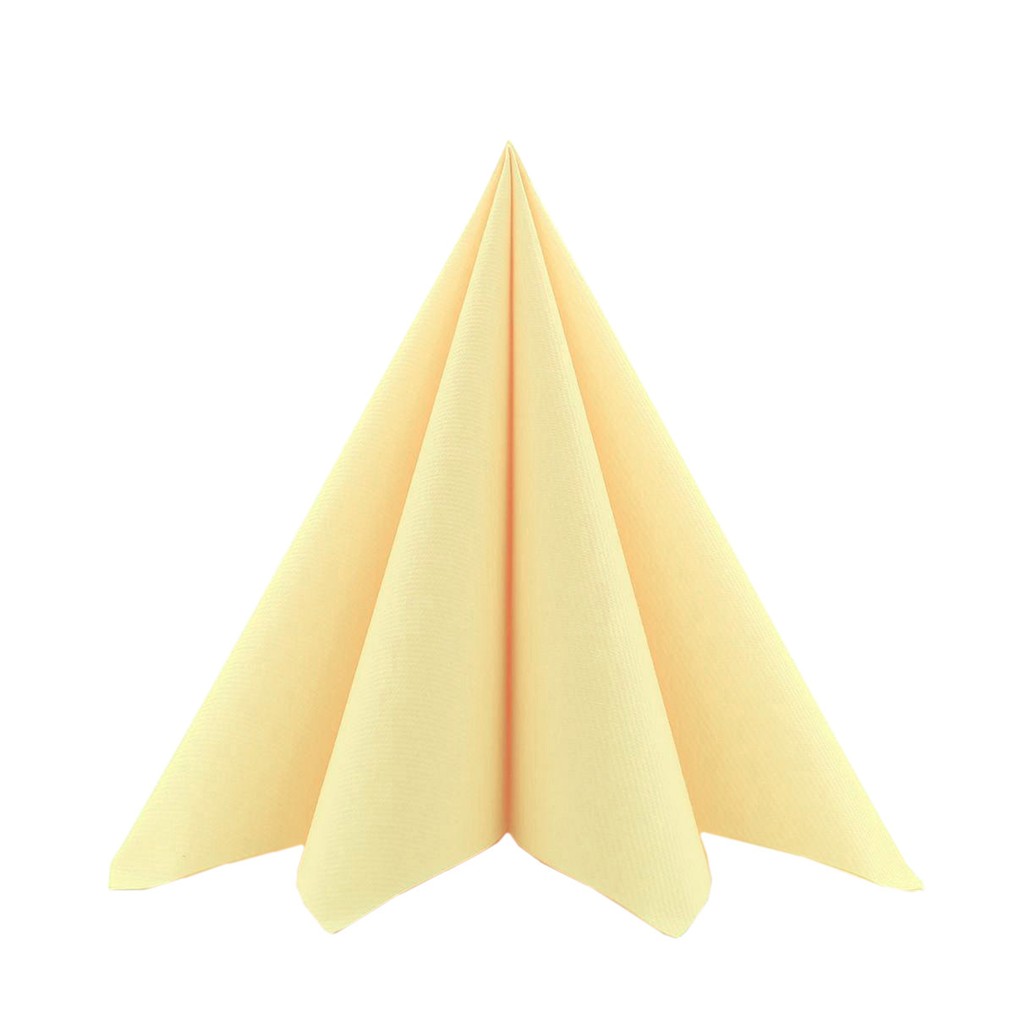 Linclass Serviette Basic sahara 40 x 40 cm 1/4 Falz