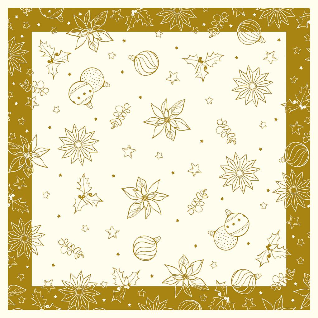 Linclass Tischdecke Milan champagner 80 x 80 cm 1/8-Falz Linclass Tischdecke Milan champagner 80 x 80 cm 1/8-Falz