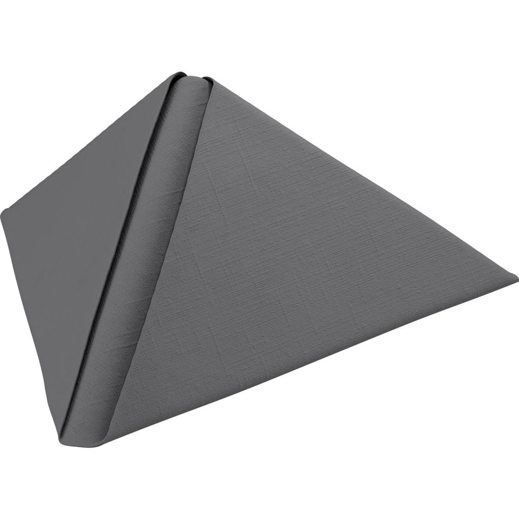 Dunilin Servietten 1/4 Falz granite grey, 40x40cm