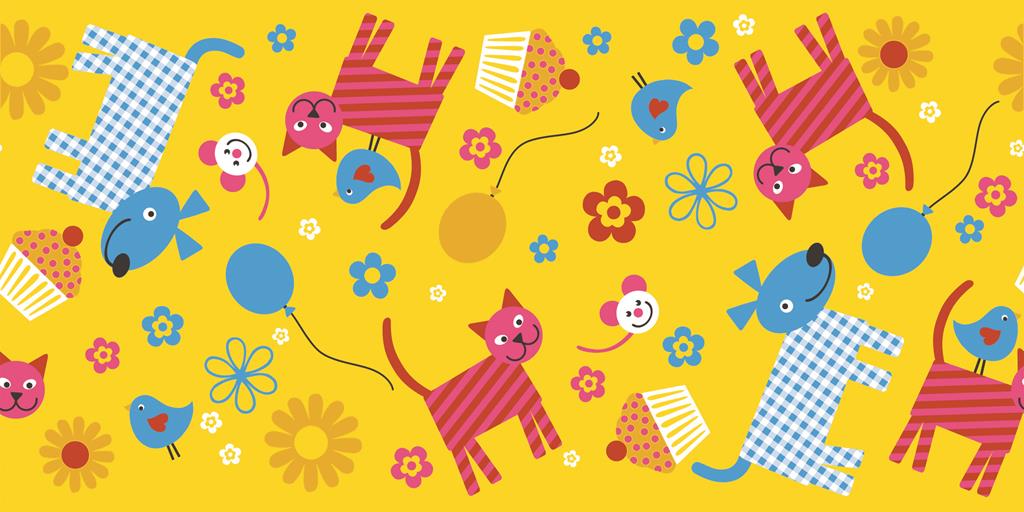 Linclass Tischläufer Happy Kids 40 cm x 24 m