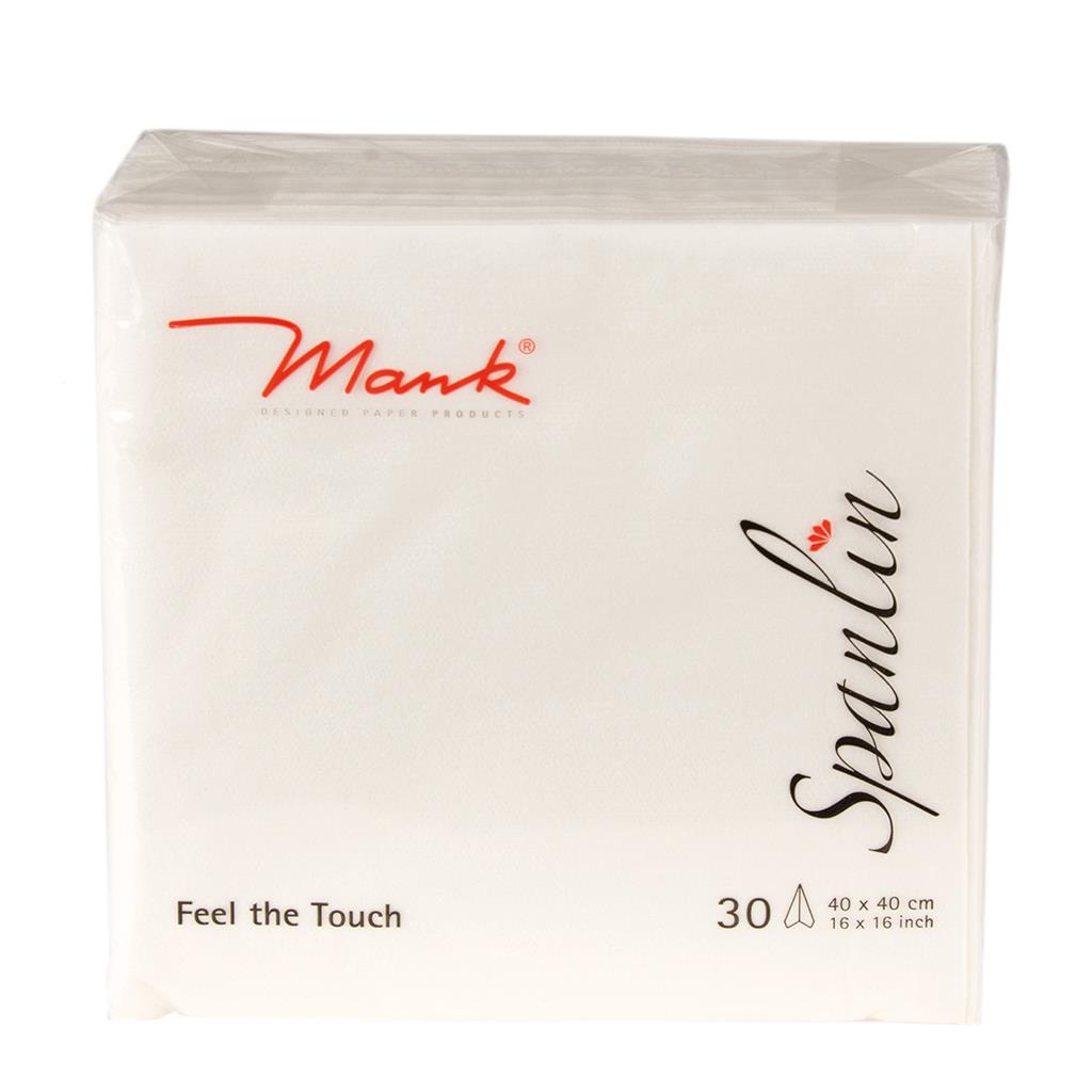 Spanlin-bio Serviette Basic weiss 40 x 40 cm 1/4 Falz