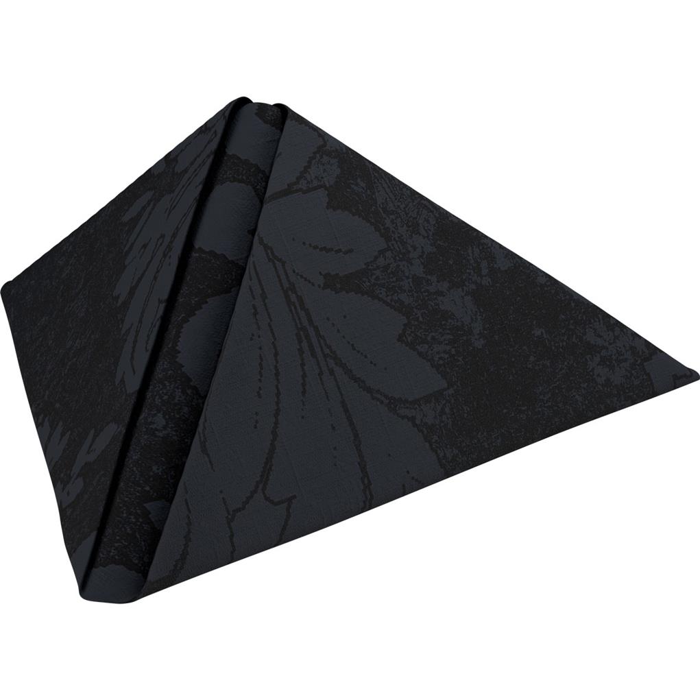 Dunilin Servietten 1/4 Falz Royal black, 40x40cm