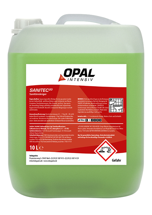 Opal SANITEC²°, 10 Liter Sanitärreiniger