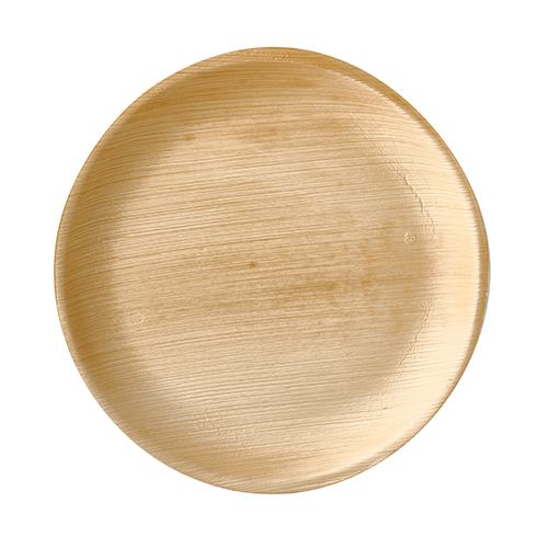 Teller Palmblatt rund pure 25 cm Durchmesser, h. 2,50cm