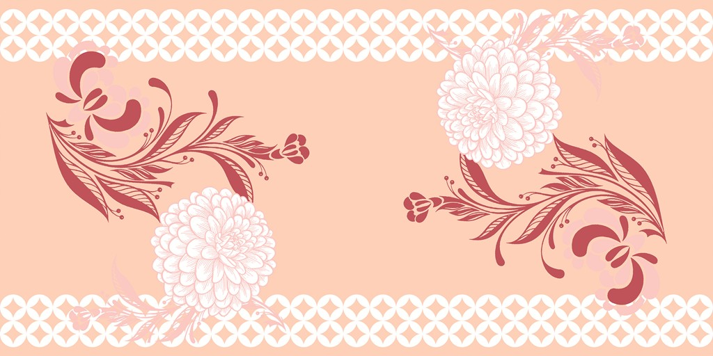 Linclass Tischläufer Clarissa bordeaux 40 cm x 24 m