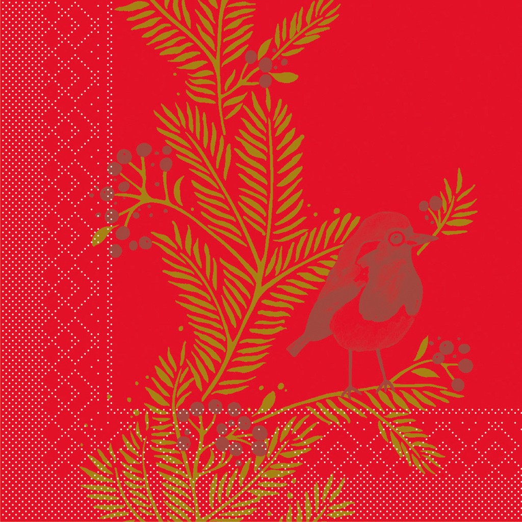 Tissue 3-lagig Serviette Jesse 33 x 33 cm 1/4 Falz