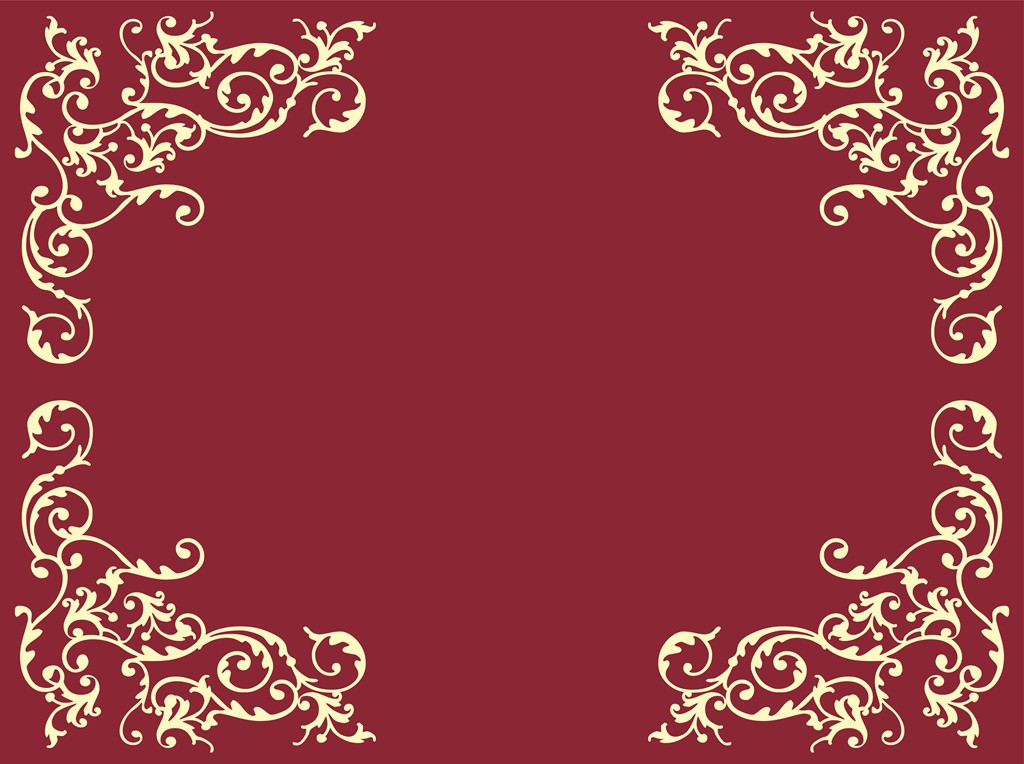 Linclass Tischsets Pomp bordeaux-creme 40 x 30 cm
