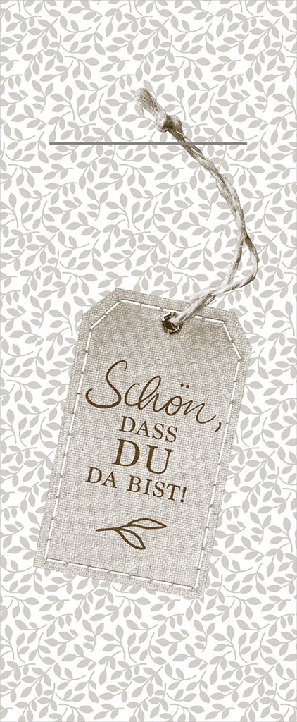 Linclass-Prof. Pocket-Nap. Etikett Stoff 40 x 33 cm 1/8 Falz braun