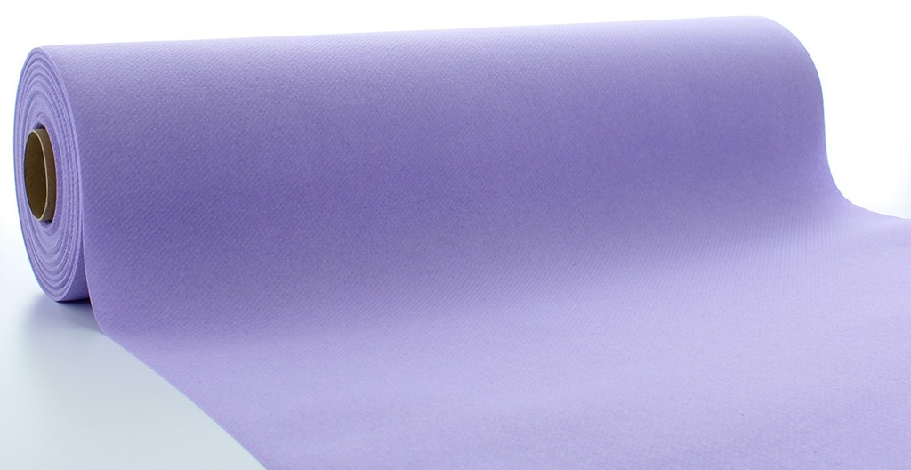 Linclass Tischläufer Basic lila 40 cm x 24 m