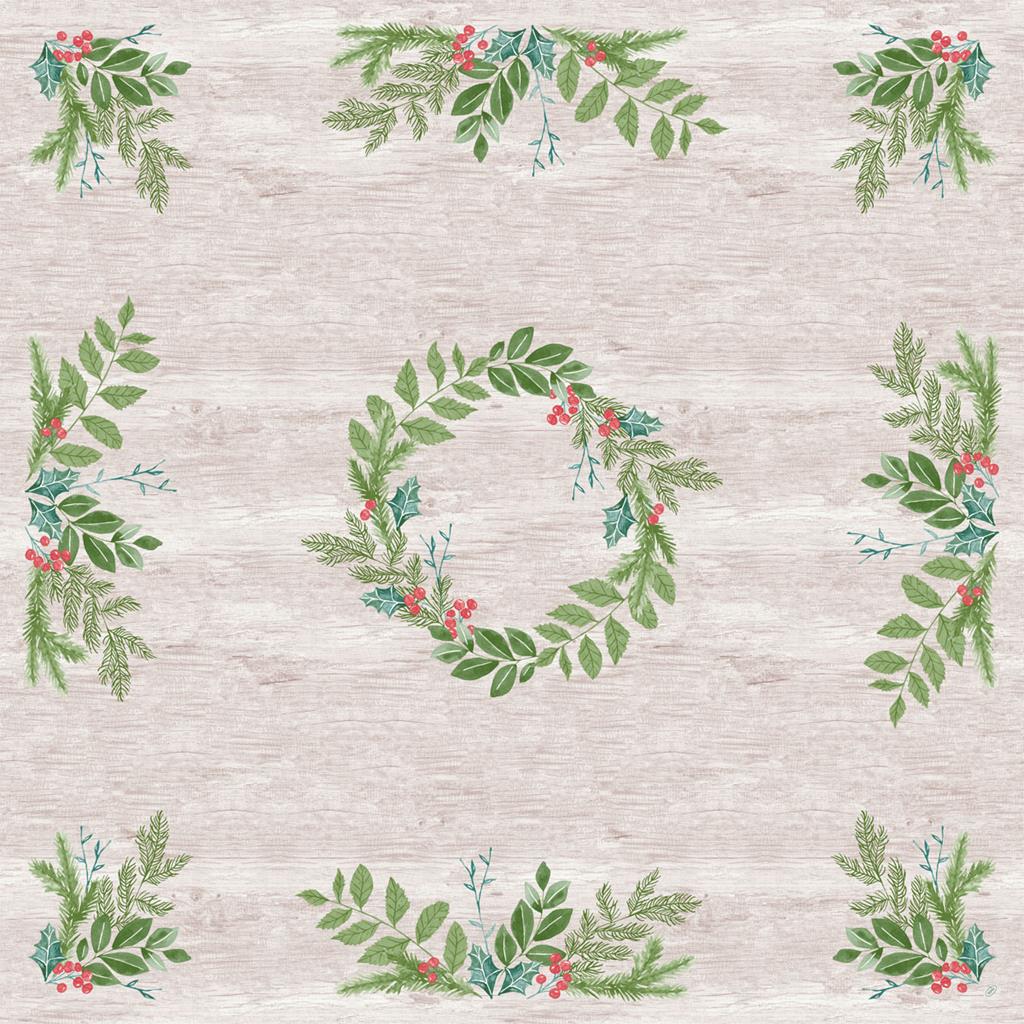 Mitteldecke Dunisilk Winter Greenery 84 x 84 cm,