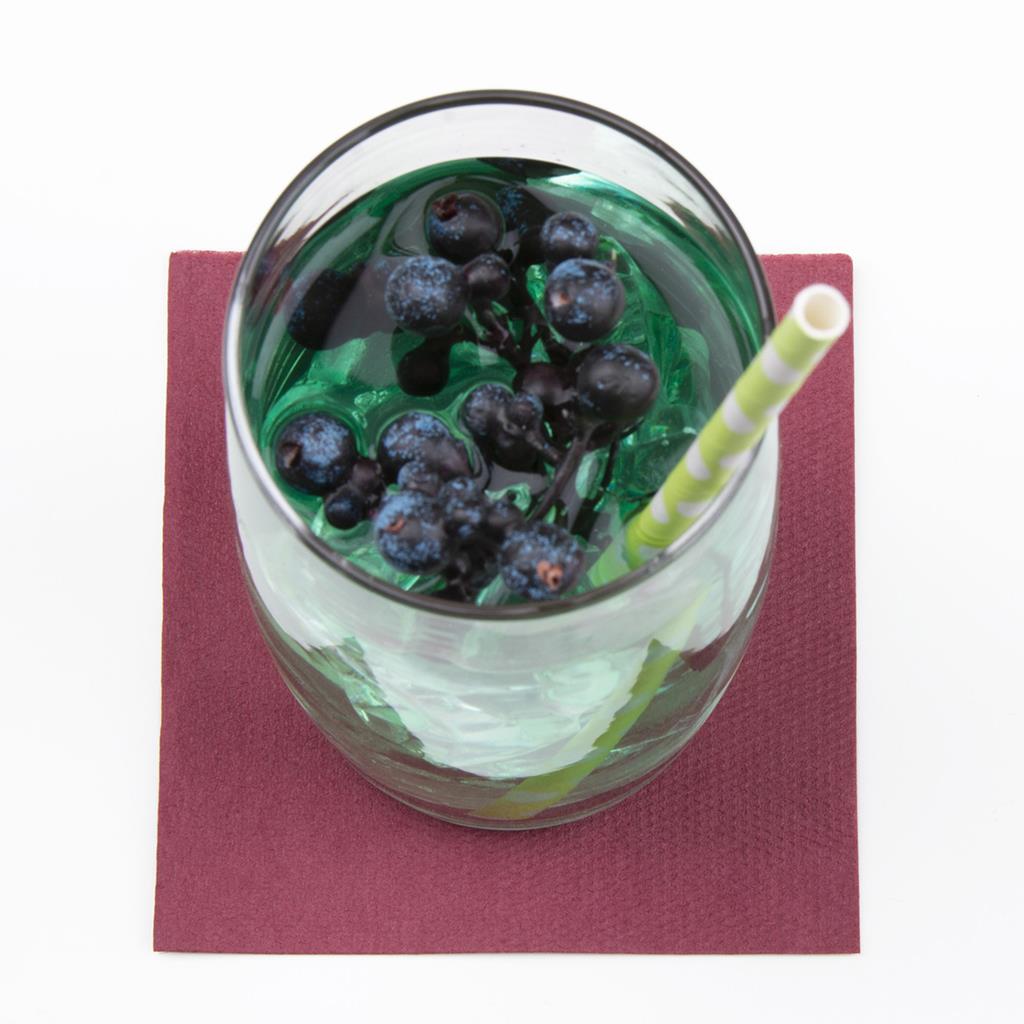 Softpoint Serviette Basic bordeaux 20 x 20 cm 1/4 Falz