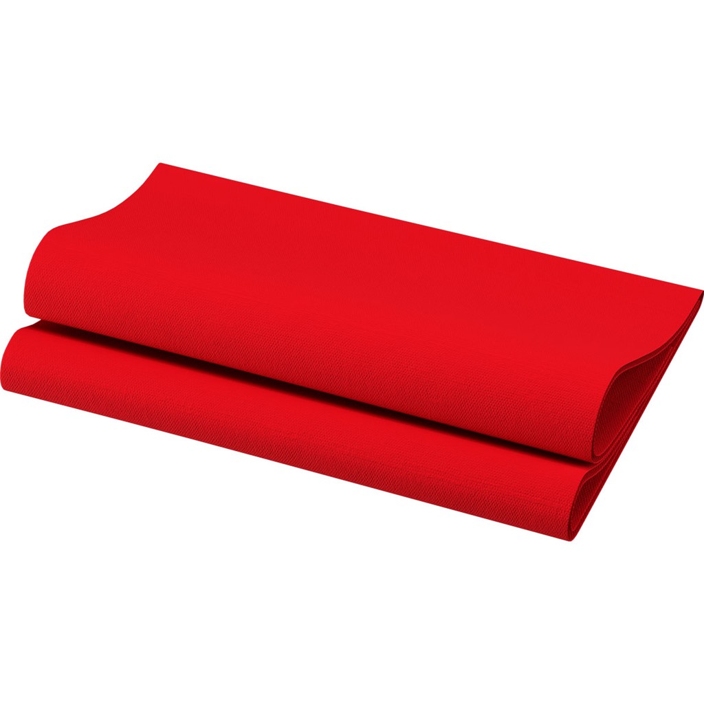Bio Dunisoft Servietten 1/4 Falz rot, 40x40cm