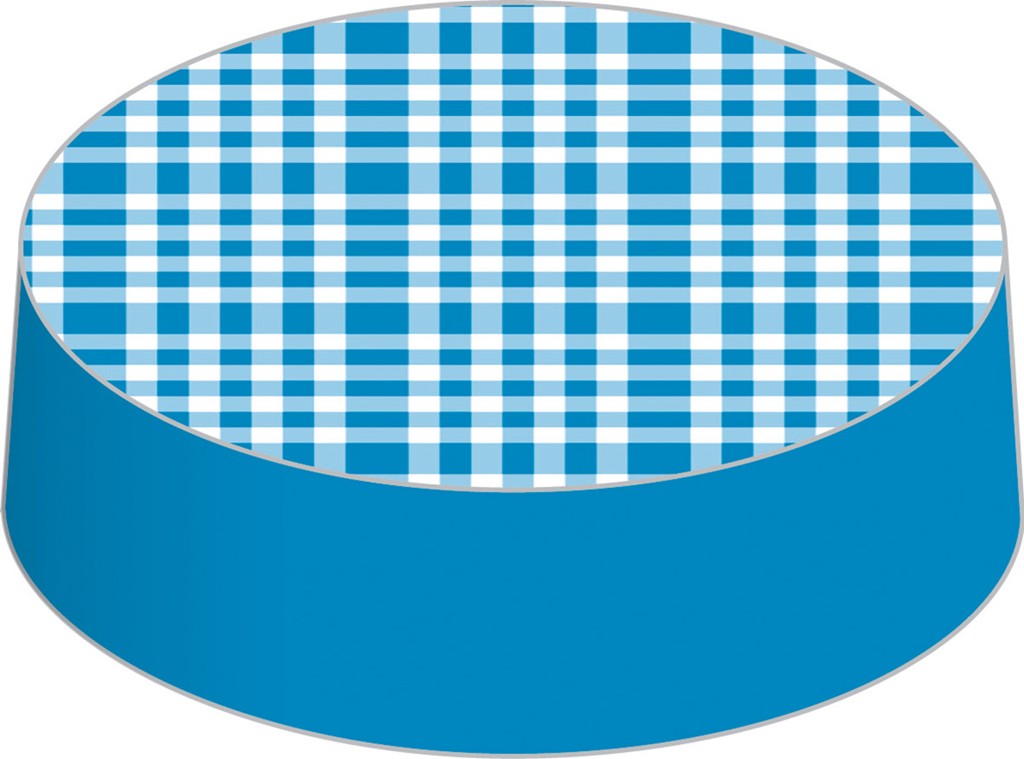 Karton  Caps Steve aquablau 80mm