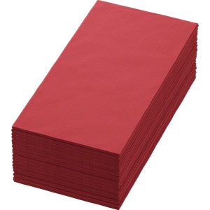 Bio Dunisoft Servietten 1/8 Falz bordeaux, 40x40cm