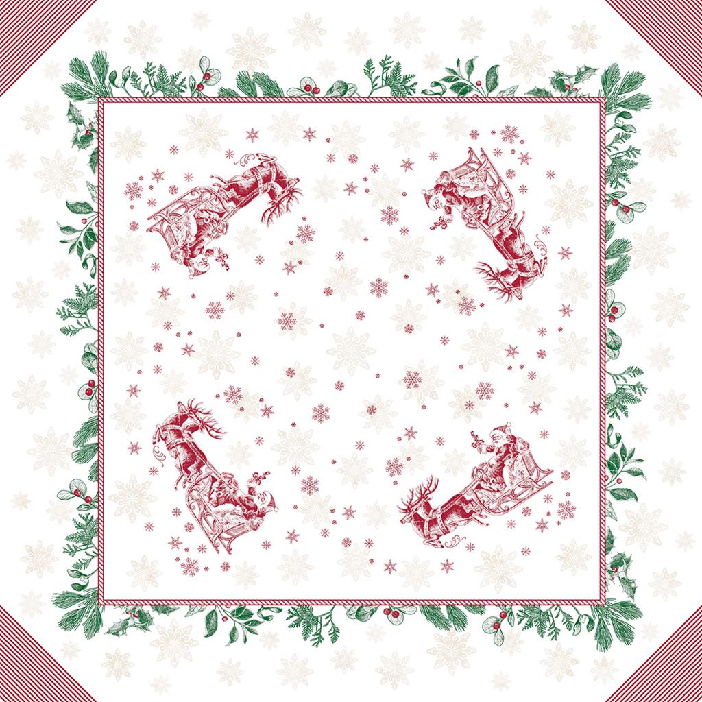 Linclass Tischdecke  Tiemen 80 x 80 cm 1/8-Falz