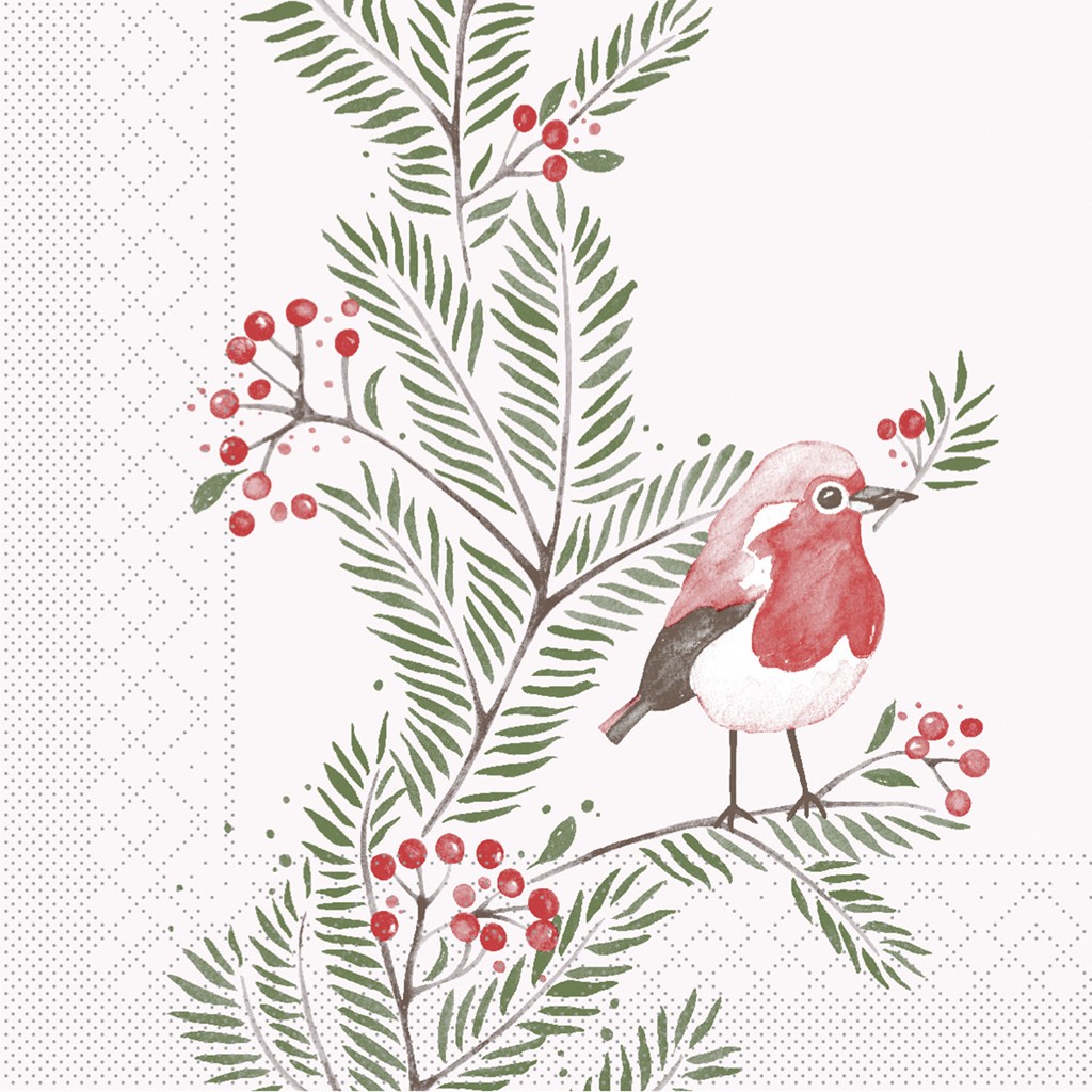 Tissue 3-lagig Serviette Jesse 40 x 40 cm 1/4 Falz