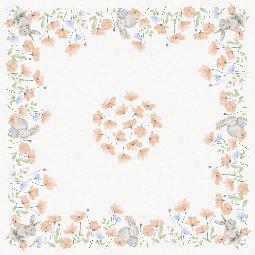Mitteldecken Dunicel Bunny Bloom, 84 x 84cm Mitteldecken Dunicel Bunny Bloom, 84 x 84cm