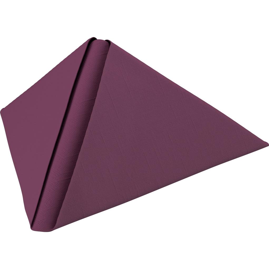 Dunilin Servietten 1/4 Falz plum, 40x40cm