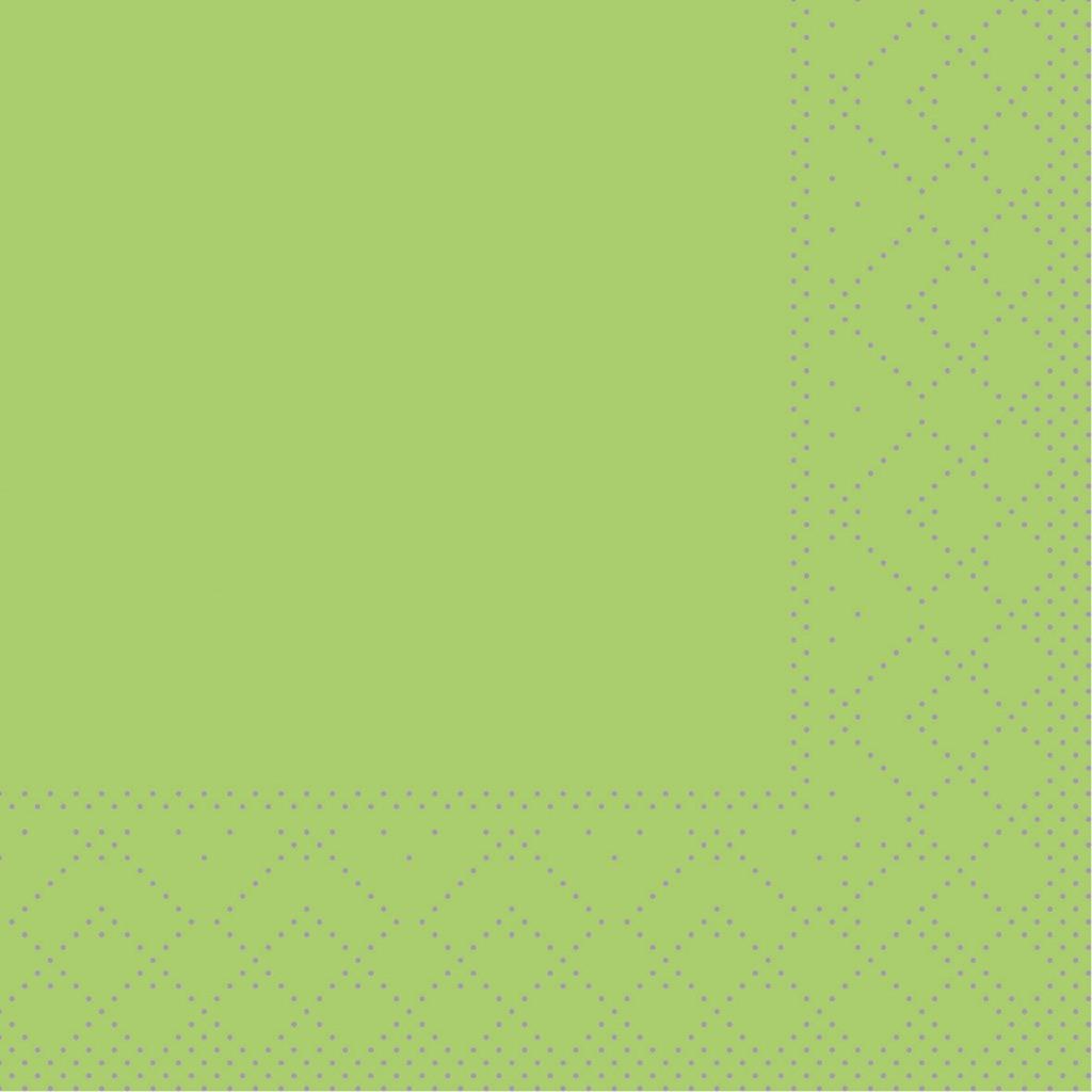 Tissue 3-lg Serviette Basic kiwi 20 x 20 cm 1/4 Falz