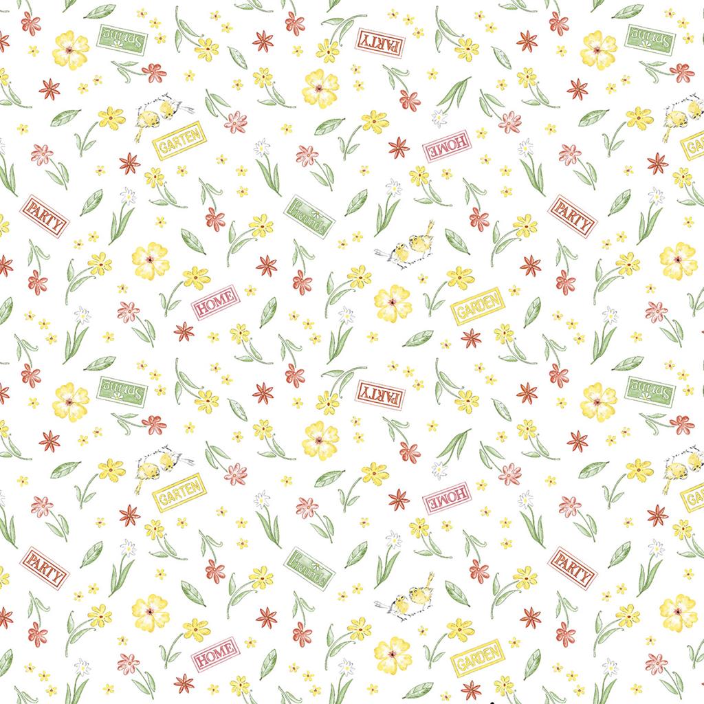 Linclass-Premium Tischdecke  Gartenparty 80 x 80 cm 1/8-Falz