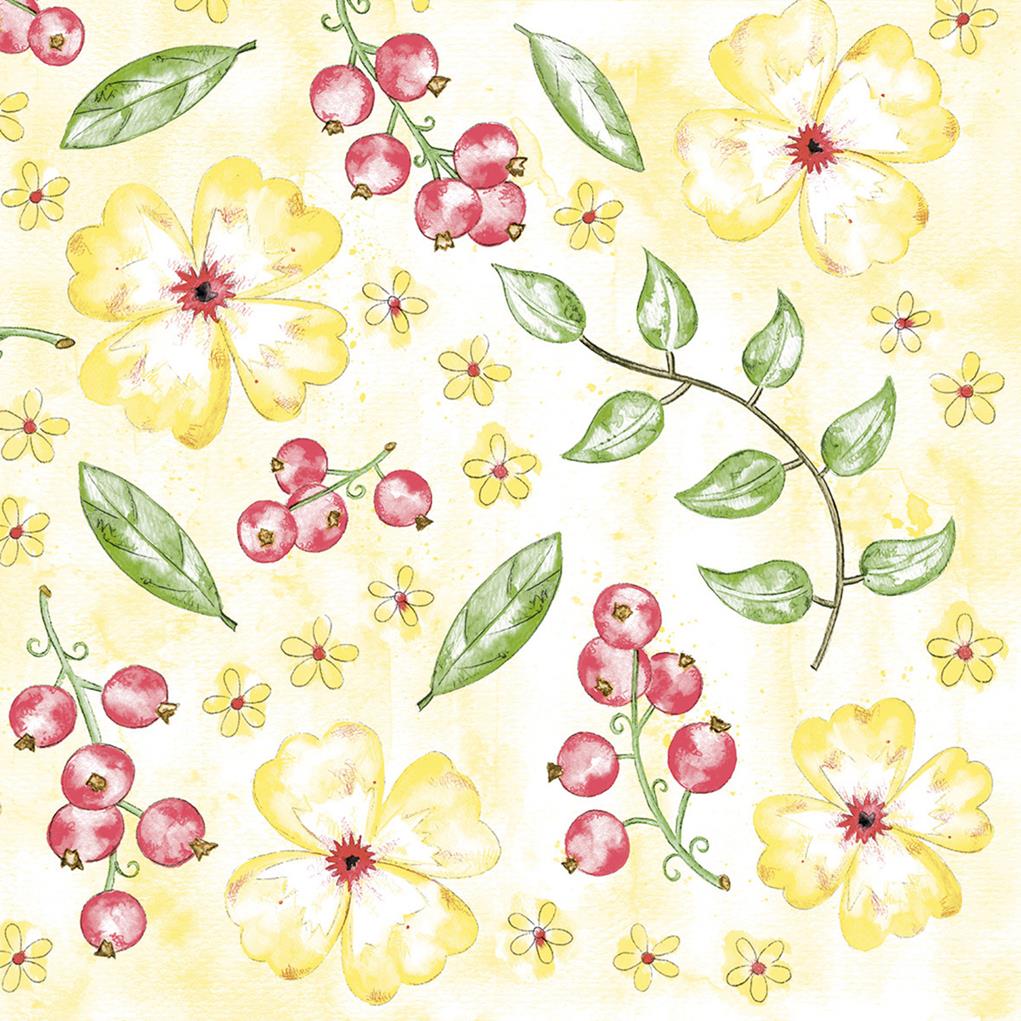 Linclass-Premium Serviette  Janne 33 x 33 cm 1/4 Falz