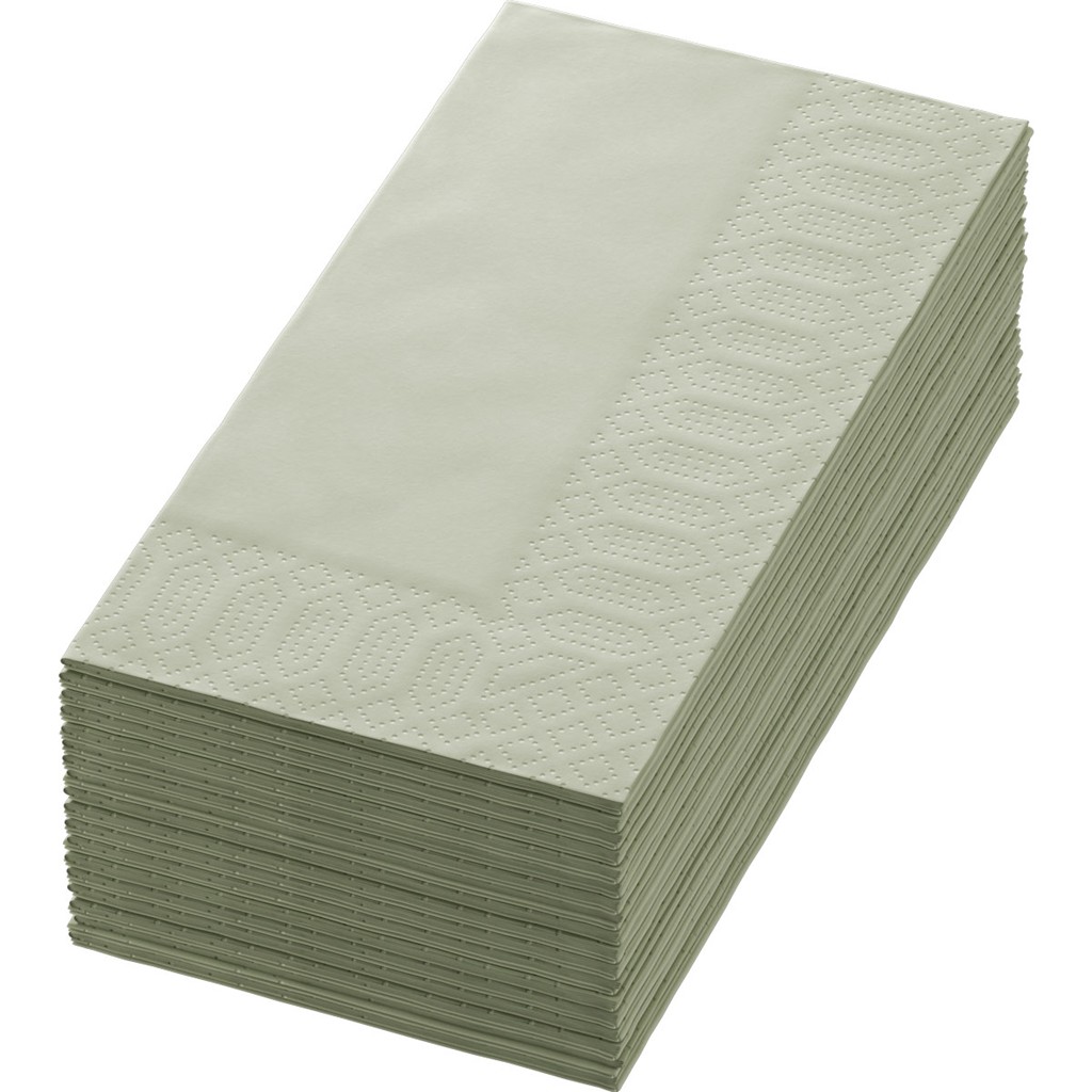 Zelltuchservietten Duni 3 lg 1/8 Falz pistachio green, 40x40cm