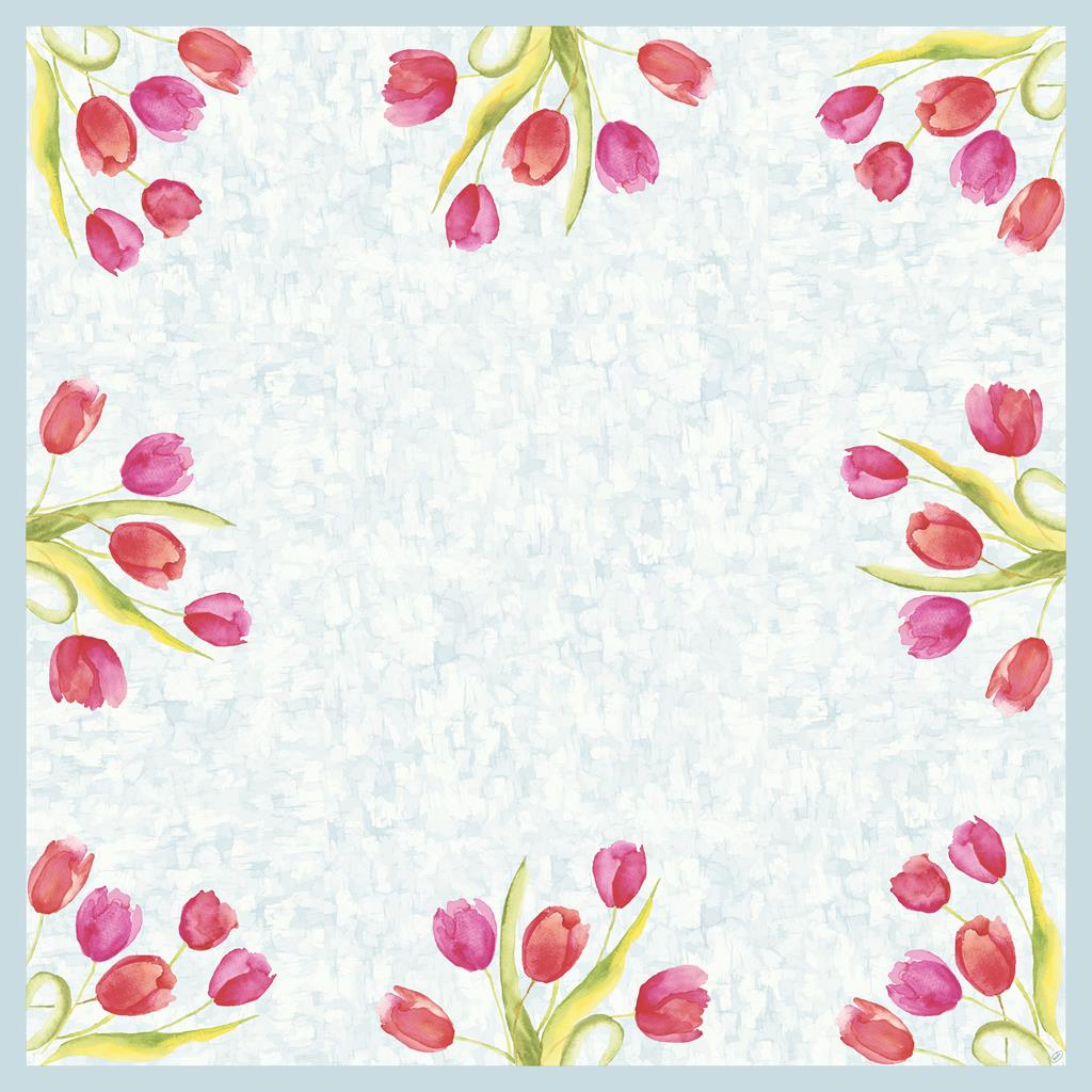 Mitteldecken Dunicel Painted Tulips, 84 x 84cm