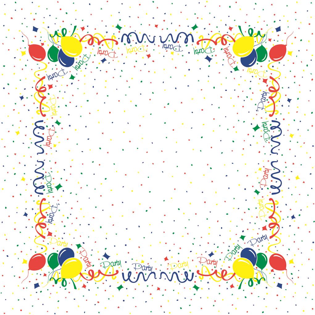Linclass Tischdecke Party 80 x 80 cm 1/8-Falz