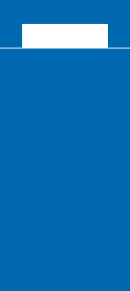 Papier + Tissue Bestecktasche Basic 202 x 85 mm, blau