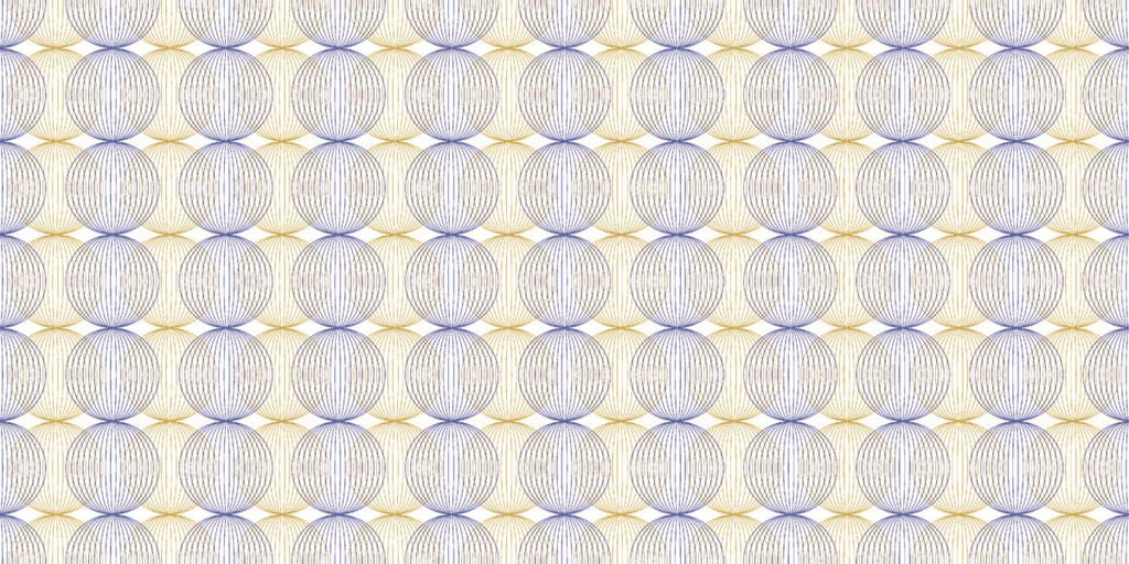 Linclass Tischläufer Ludo blau-gold 40 cm x 24 m