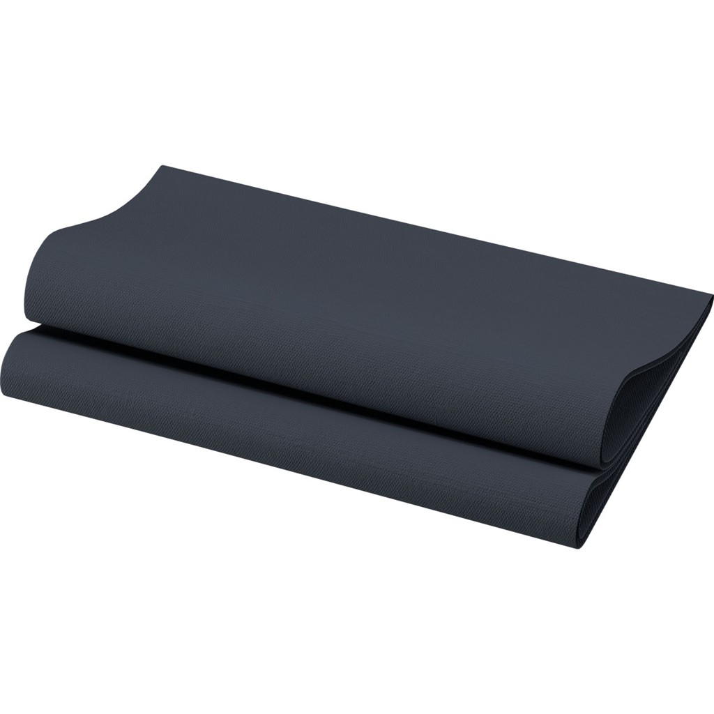 Bio Dunisoft Servietten 1/4 Falz schwarz, 40x40cm