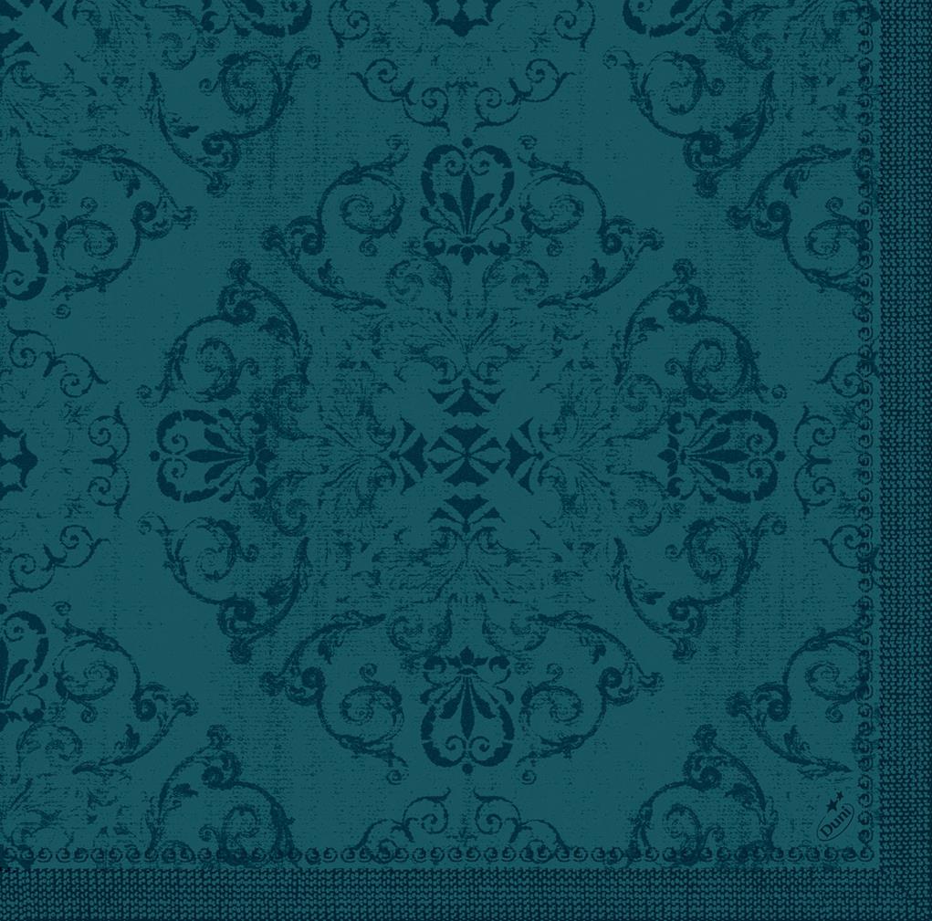 Dunilin-Servietten Opulent ocean teal 40 x 40 cm,  1/4 Falz