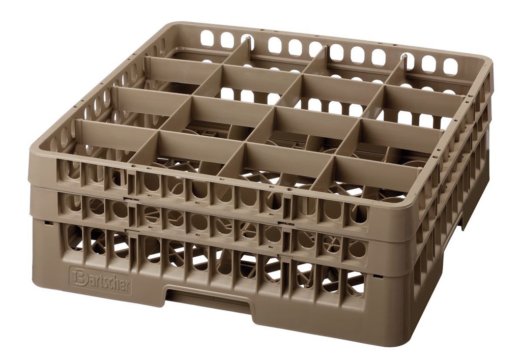 Gläserkorb, 16 Fächer Innenhöhe 166  mm