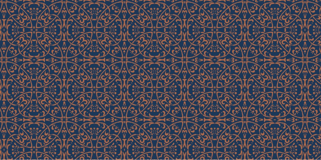 Linclass Tischläufer Claudio blau-braun 40 cm x 24 m