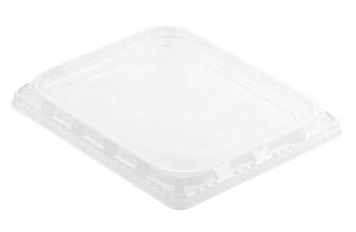 PET-Deckel für ½ GN, Transparent 325 x 266 x 30 mm ungeteilt