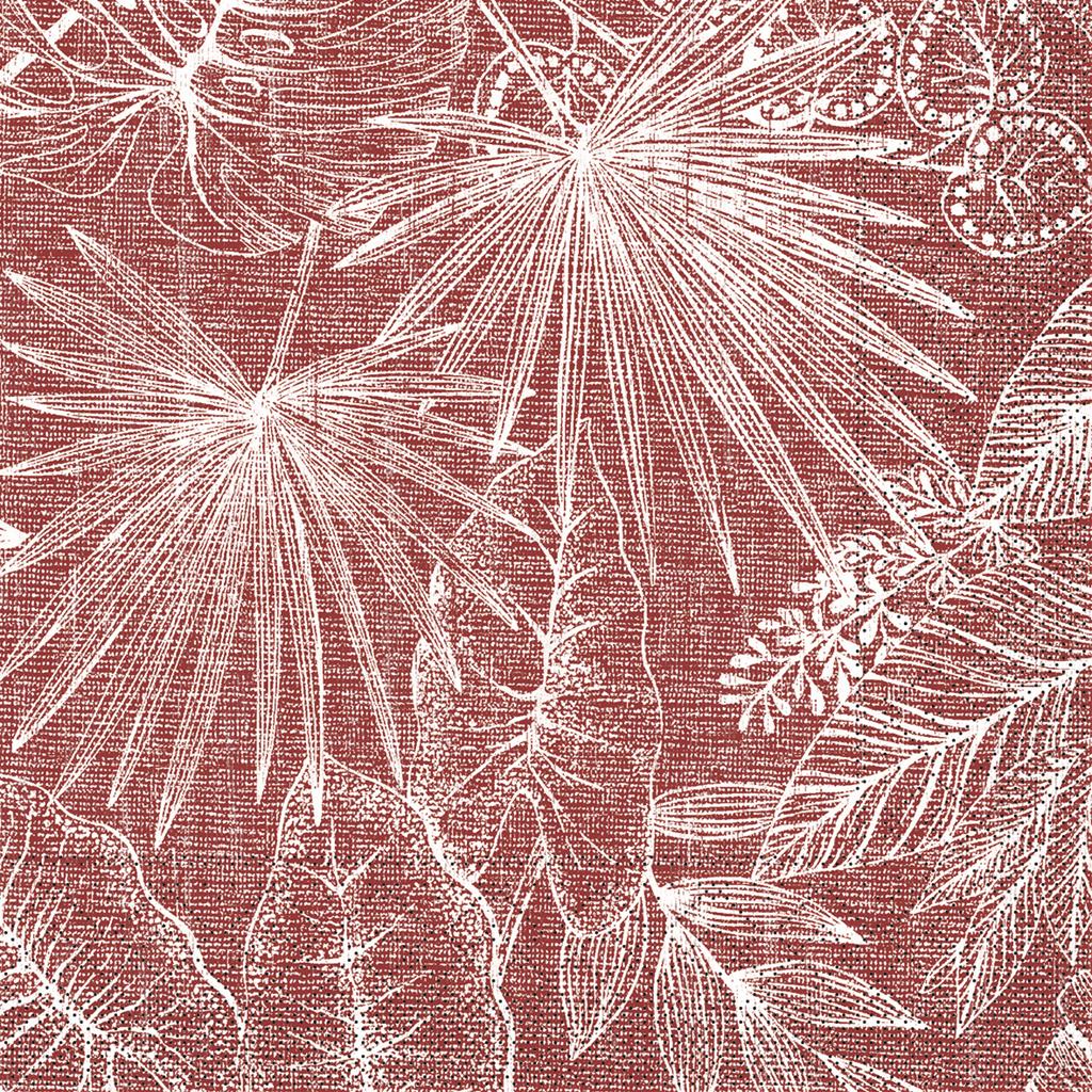 Tissue 3-lg Serviette Kona bordeaux 33 x 33 cm 1/4 Falz