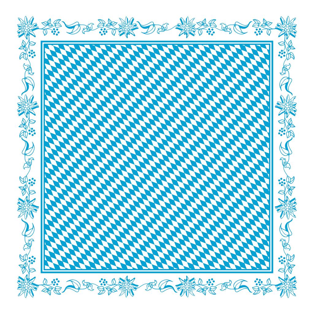 Papier Tischdecke Bayern 80 x 80 cm 1/8-Falz