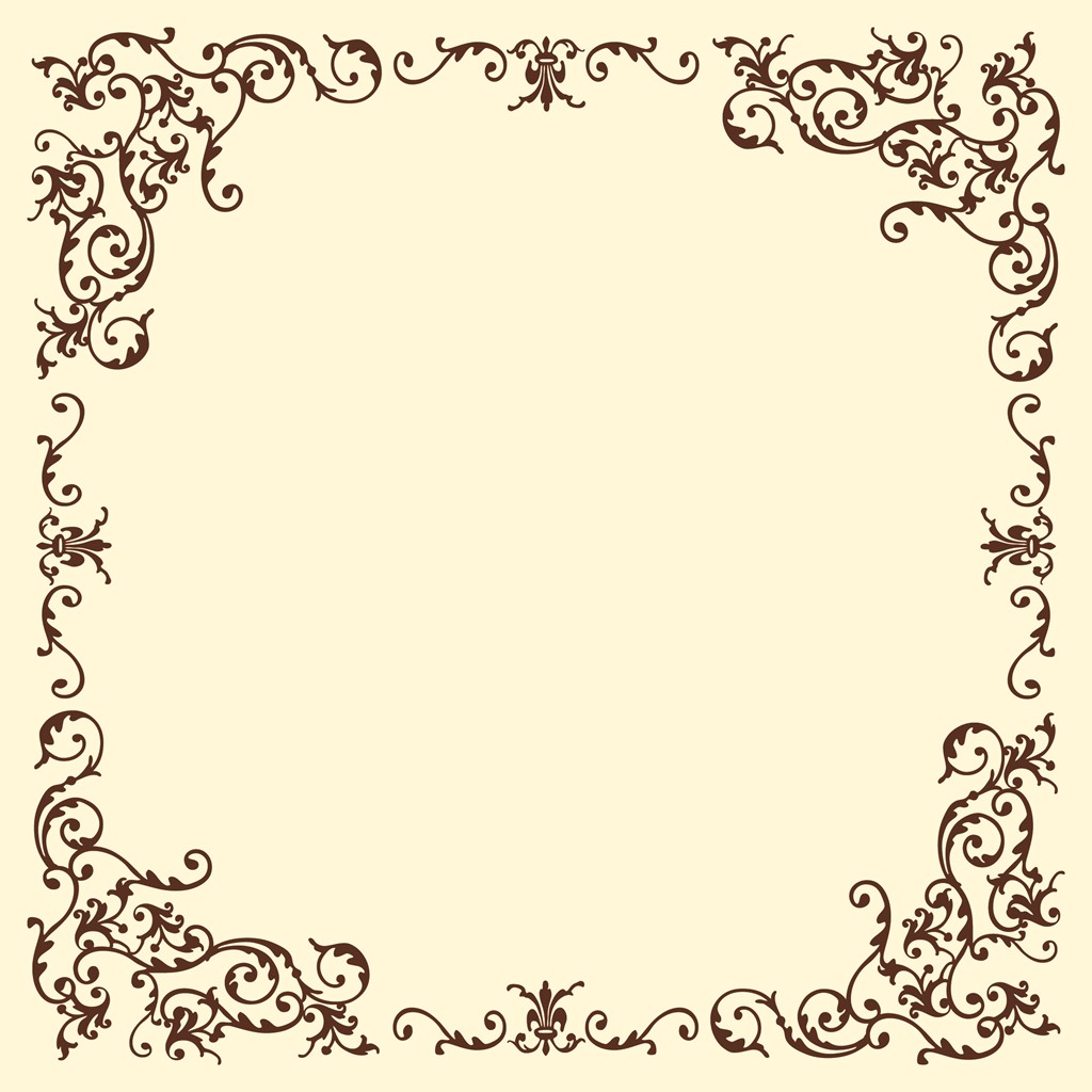 Linclass Tischdecke Pomp creme-mocca 80 x 80 cm 1/8-Falz