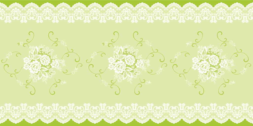 Linclass Tischläufer Franziska grün 40 cm x 24 m