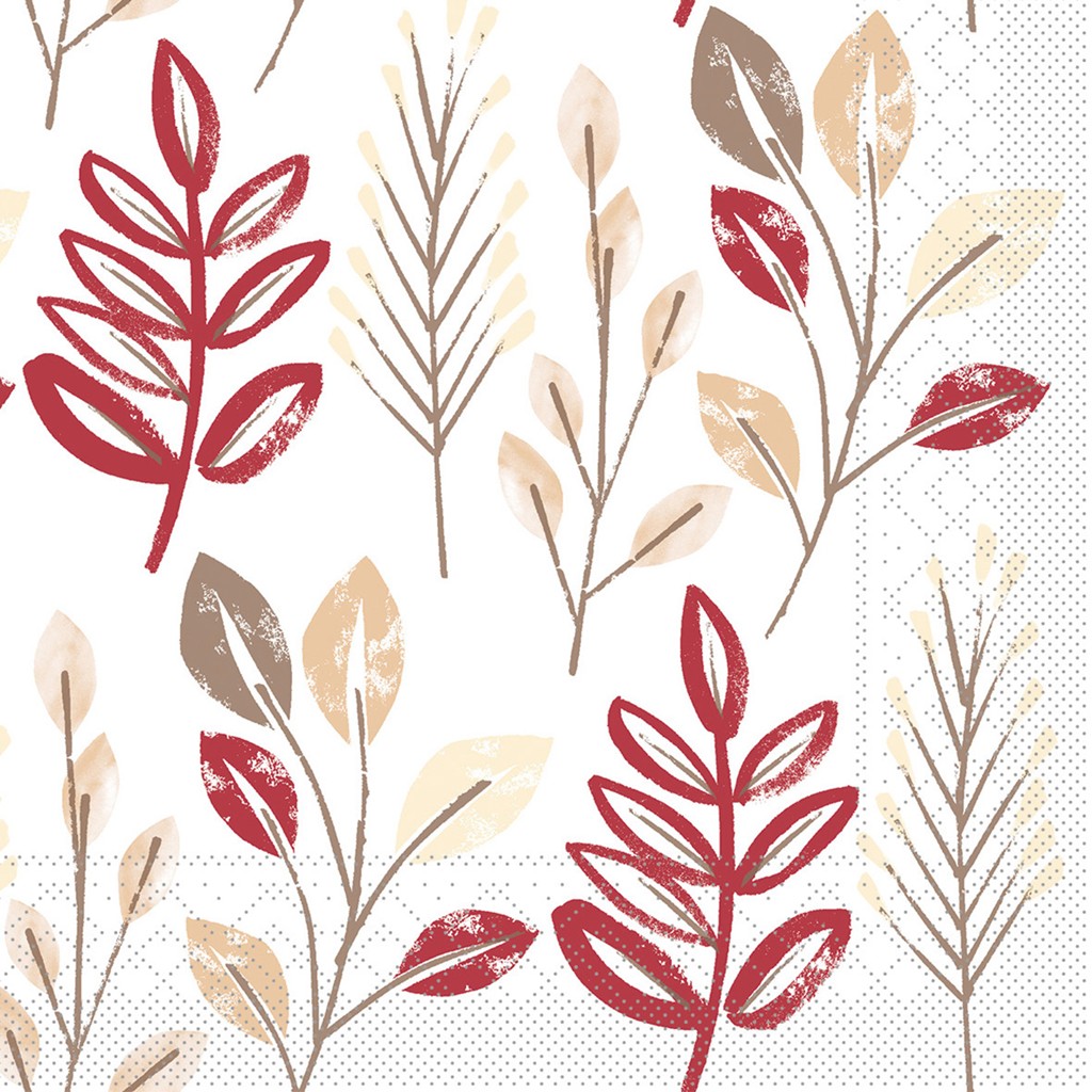 Tissue 3-lg Serviette Cedrik bordeaux-br 33 x 33 cm 1/4 Falz